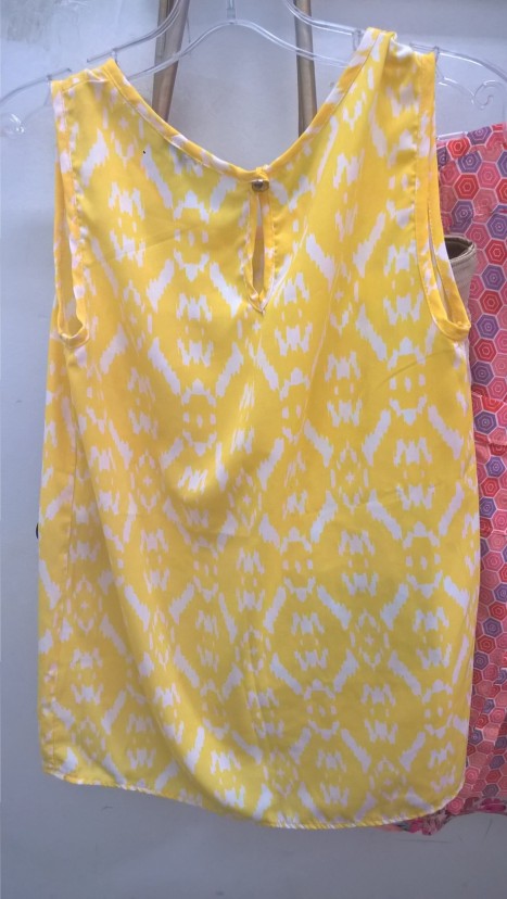 Other LuLaRoe Classic T Geometric Hexagons Blue Cream Yellow NEW S